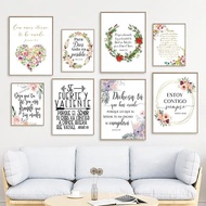 Spanish Bible Verse Print Love is Kind 1 Corinthians 13 Sign Quote Poster Scripture Wall Art for Hom