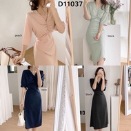 [FG] Mid Sleeves Pull Up Casual Dress D11037