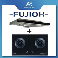 FUJIOH FR-MS1990R 90CM SLIMLINE HOOD WITH TOUCH CONTROLS + FUJIOH FH-GS6520 SVGL 2 BURNER GLASS HOB WITH SAFETY DEVICE