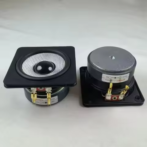 SOTAMIA 2Pcs 2.5 Inch Midrange Speaker 6 Ohm 8W-35W Glass Fiber Basin Hifi Fever Home Music Loudspea