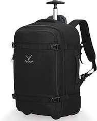 42L Trolley Backpack Travel Bag with Wheels, Hand Luggage, Hand Luggage Case for Travel and Business