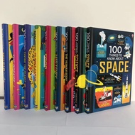 Hard cover 11Books/Set Usborne 100 Things to Know About Science Space History Food Numbers Kids Earl