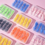 5 Pairs Of Swimming Earplugs With Round Handles, Silicone Waterproof Earplugs, Height 2.8 Cm/1.10 In