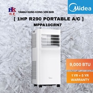 1.0HP MIDEA PORTABLE R290A A/C MPPA10CRN7