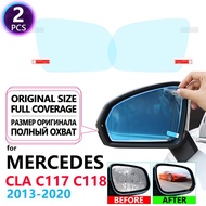Cover Anti Fog Film Rearview Mirror for Mercedes Benz CLA Class C117 C118 2013~2020 Accessories CLA1