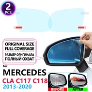 Cover Anti Fog Film Rearview Mirror for Mercedes Benz CLA Class C117 C118 2013~2020 Accessories CLA180 200 220 250 AMG CLA200