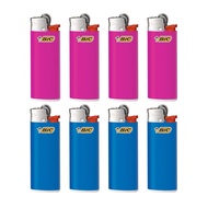 Bic Mini Disposable Lighter J25 Pink Blue 4 each x 2 sets (8-piece set) J25L-PSB AM
