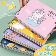 [A4 Coil Drawing Book] Children Kindergarten Drawing Book Coloring Book Blank Drawing Book Art Book 