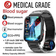 2023 New Blood Glucose Monitor Health Smart Watch Men ECG+PPG Blood Pressure Measurement IP68 Waterproof Sport Smartwatch Ladies