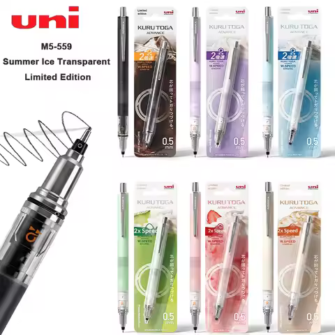 Uni Kurutoga Mechanical Pencils M5-559 0.5mm AutoRotation Anti-Smudge Lead for Illustration Daily Wr