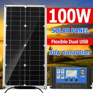 #HOT# Solar Powered Panel with 30A Battery Charger Controller Polysilicon Waterproof Solar Panel Battery Charger