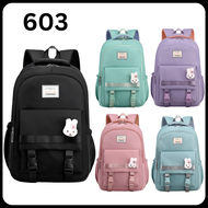 New Korea Backpack High Quality - 603 ( Beg Sekolah / School Bag / Beg Galas / Laptop ) Design Girl