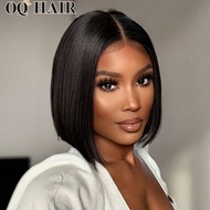 Glueless Wig, Unprocessed Virgin Hair, Straight Hair, 7*5 Clear Lace Front Wig, Zip Zag Pre-Cut Lace