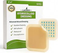 AWD Hydrocolloid Bandages -Sterile Self-Adhesive Hydrocolloid Dressing for Advance Healing | 10-Pack
