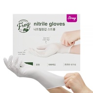 Frog Powder Free Nitrile Gloves 3.8 White