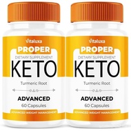 (2 Pack) Proper Keto Capsules, ProperKeto Supplement BHB Capsula with Advanced Maximum Strength Loss
