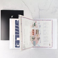 Chuyu A4/13K PP輕便文件夾/資料夾/檔案夾/可收納A3文件-14頁