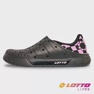 LOTTO 義大利 女 Hana 輕量洞洞鞋- 22cm 黑/桃