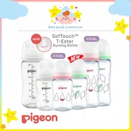 Pigeon Softouch Wide Neck T-Ester Bottle Original(200ml/7oz / 300ml/10oz) Pigeon Botol Susu