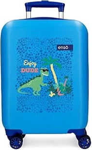 Dino Cabin Suitcase Blue 33 x 50 x 20 cm Hard ABS Plastic Side Combination Lock 28.4L 2kg 4 Double W