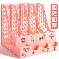 storage box organiser desk organiser office desk decoration Bookshelf Book Stand Desktop File Frame 