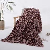 cod Leopard Slip Crystal Velvet Sofa Cover Baby Soft Fluffy Blanket Lunch Nap Blanket Small Blanket