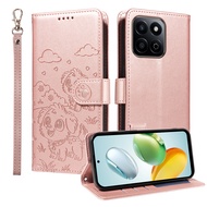 For Huawei Honor X7C X8C X9C / Honor X7B X8B X9B X6B X5B Phone Case Pet Dog Magnetic Leather Wallet 