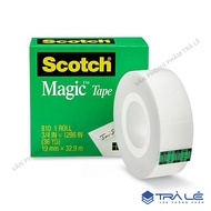 Scotch Magic 3M 810 Invisible Tape 3/4 in/Teared Money Tape