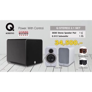 Q ACOUSTICS Q B12+Q ACOUSTICS 3030i Black+Walnut