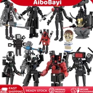 bagus ni 【COD】Mainan Skibidi Toilet Siren Head Figure Pajangan Figure Mainan Anak Skibidi Toilet Set