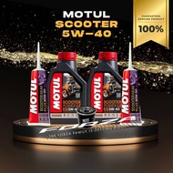 ชุดน้ำมันเครื่อง สำหรับ FORZA 300-350 &gt; MOTUL SCOOTER 5W-40 + เฟืองท้าย MOTUL + กรองน้ำมันเครื่อง