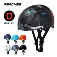 Casco Safety Helmet Adult Teenager Bicycle Helmet Cycling Bike Scooter BMX Skateboard Skate Stunt Bomber Cycling Helmet