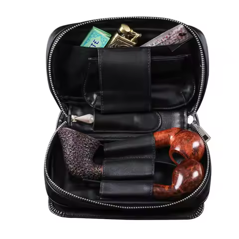 Tobacco Smoking Pipe Bag Case Smoking Stash Bag Container Cigarette Rolling Paper Lighter Tobacco He