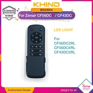 Khind Ceiling Fan Remote For Zenair Series CF56DC1R CF56DC2R CF56DC3RL CF56DC4RL CF56DC5 CF56DC6RL C