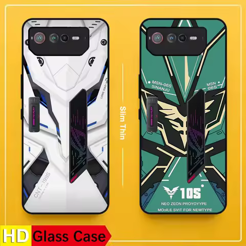 9H Glass Case For Asus ROG 6 Cases ROG6 Hard Tempered Glass Phone Back Cover For ASUS Rog 2 3 5 5S R