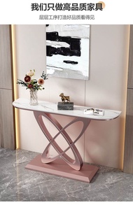 Accessible Luxury Normcore Stone Plate Console Tables Modern Living Room Console Entrance Foyer Corr