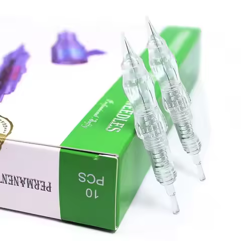 10PCS PMU Cartridge Needles for Microblading Permanent Tattoo Machine 0.16/0.18/0.2/0.35 RL RS Dispo