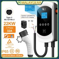 feyree EV Charger Type2 EVSE Wallbox 32A 7.6kW Smart APP Control 11kW 22kW 3P for Electric Vehicle C