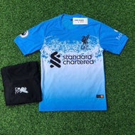 LIV-X01] PRINT NAME AND NUMBER OF T-SHIRT - Liverp00lll x@nhh football set - High quality elastic pr