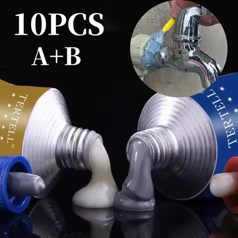 2-6pcs A B Glue Casting Adhesive Industrial Repair Agent Casting Metal Cast Iron Damaged Crackle Wel