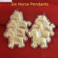 SDEERCONCEPT Golden Horse Accessories, Creative Year of Horse Gold Pony Keychain Accessories, Mascot