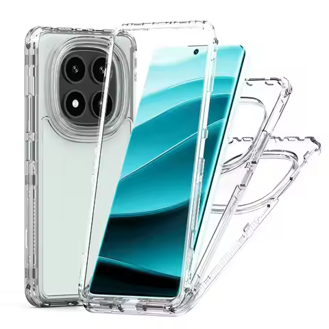 for Redmi Note 14 Pro 5G Phone Case,3 in 1 Shockproof Slim Fit Clear Fullbody Protective Cover For R