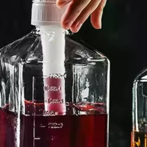 Home 1600ml Liquid Dispenser With Scale Coffee Syrup Bee Drip Bottle With Hydraulic Pump Nozzle Head