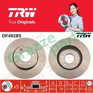 (2 pcs) TRW Disc Brake Rotor Front for DF4928 Chevrolet Captiva C100 C140 2006 (295.9mm)