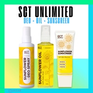 SCT Unlimited Sunflower Deo Spray 60ml 120ml Anti Odor Whitening Deo Spray Smooth Underarm Glow Care