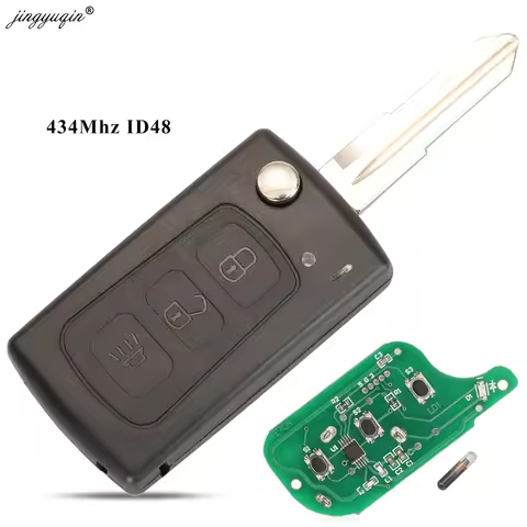 jingyuqin 434Mhz ID48 Flip Remote Key for Great Wall Haval Hover H3 H5 3 Buttons Original Factory Ke