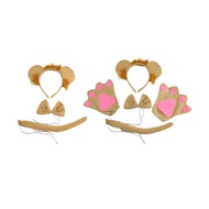 [szluzhen3gv] Kids Lion Costume Set Animal Fancy Costume Hair Hoop Cute Headband Lion Costumes