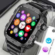 2026 New Military Smart Watch Men IP67 3ATM Outdoor Sports Fitness Tracker Health Monitor 1.44Inch B