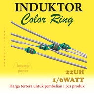Color Inductor 1/ 6 watt 22uh Inductor color ring 22uH