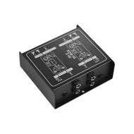 Passive Audio DI Box Direct Injection Box Low Noise Guitar Bass DI TRS 2 Channel Audio Converter Multi-purpose Mixer Audio